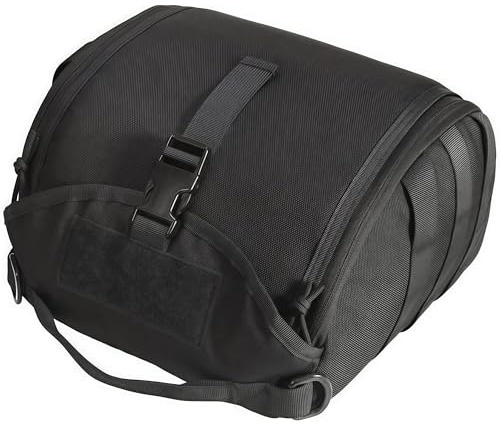 Gexgune Taktische MOLLE-Helmtasche, gepolsterte, mit Fleece gefütterte Tasche für Airsoft-, Fahrrad-, Motorrad- und Taktische Helme, MOLLE-kompatibel (Black)
