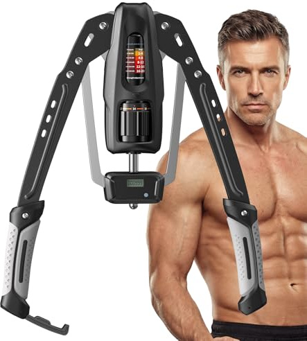 MERACH Arm Exerciser with Rep Counter, Adjustable 10-200 kg