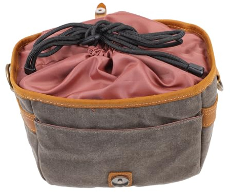 OATIPHO Borsa Compatta in Tela Verde per Macchina Fotografica Trasporto Comodo Tracolla Regolabile Coulisse, Custodia Protettiva Fotografia