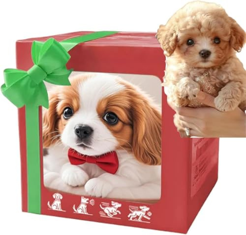 Rietoiu 2026 New My Realistic Robot Puppy,Interactive Electronic Plush Puppy Toy，ealistic Robots Puppy, Can Walk, Bark & Wag Its Tail, Interactive Lifelike Pet for Children & Adults (Brown B)