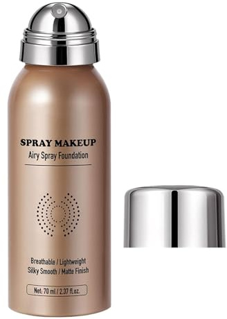 Spray Foundation 70ml Full Cover Camuflaje facial | Spray de maquillaje de fijación para eventos al aire libre, fiestas, viajes, bodas, cumpleaños, damas