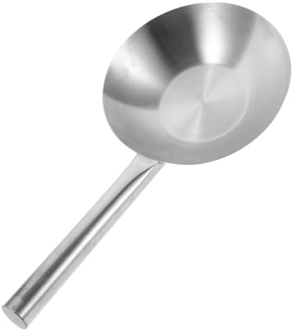 TOYANDONA Louche Inoxydable à Long Manche 23 Cm, Cuillère à Eau Résistante à L'usure, Grosse Louche Maison Cuisine, Puiser, Verser et Mélanger, Ustensile la Cuisine Inox Professionnel,