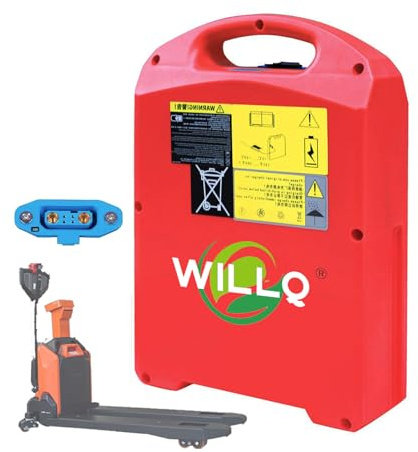 WILLQ Batterie au Lithium 24 V 20 Ah 30 Ah 40 Ah pour Chariot élévateur électrique ; Batterie LiFePO4 48 V 15 Ah 20 Ah pour transpalette électrique ; pièces de Rechange,48V15Ah