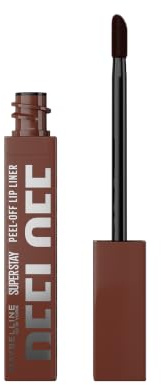 Maybelline New York Tinta Labbra, Labbra Definite e Piene, Applicatore di Precisione, Colore Ultra-Pigmentato e Resistente, Tecnologia Peel-Off, SuperStay Peel-Off Liner, Tonalità: 001 Aura, 25,4 g