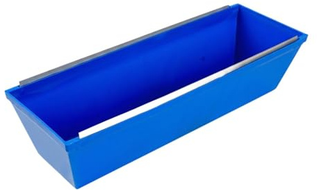 predolo Bac à enduit de 35,5 cm (14 pouces) - Grande capacité, réutilisable et polyvalent, portable, pour mélanger ciment, mortier, mastic et peinture. Bac à, Bleu