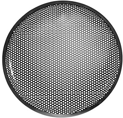 sourcing map 12 Grille Haut-Parleur Gaufre Métal Maille Audio Subwoofer Garde Protecteur Couverture avec Clips Vis
