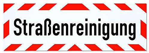Magnetschild Straßenreinigung | Schild magnetisch | mehrere Größen lieferbar (45 x 15 cm)