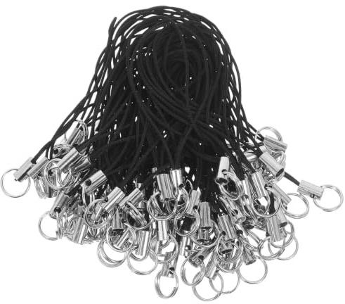 Hemobllo Mobile Phone Lanyard 100 Pcs Short Wrist Strap Lightweight Braided Cord for Men and Women Cell Phone Charm Strap Secure Carry for Camera Mp3 Player