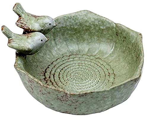 Tianbi Vogelfutterschale, Vogeltränke, kreative Vogelfutterstation aus Keramik, Wasserbad den Garten, Dekoration