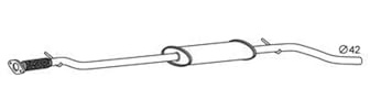 HELLA 8LC 366 023-841 Silenziatore centrale, Easy2Fit® Kit, centro, a tre pezzi/in tre parti, Kit con parti annesse