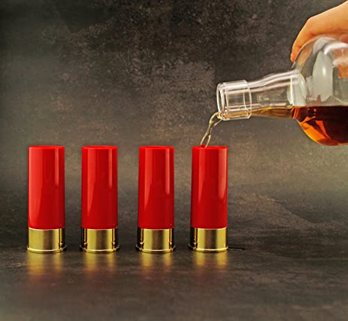 Winkee - 4 Shotgun Gläser - Shotgun Gläser - Shotgläser aus Kunststoff - Shotgläser aus Kunststoff - Tequila Schnapsgläser - Schnapsgläser für Partys und Festivals