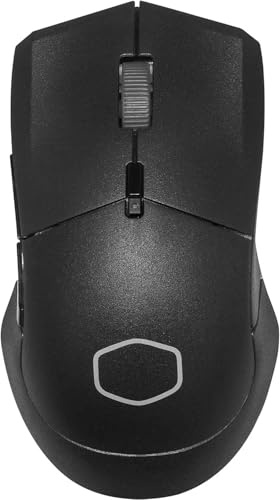 Cooler Master MM311 Kabellose Gaming-Maus, leicht 77 g, 10.000 DPI, PMW3325, optischer Sensor, 5 programmierbare Tasten, glatt gleitende PTFE-Füße, MasterPlus+ (nur PC), symmetrische Form – Schwarz