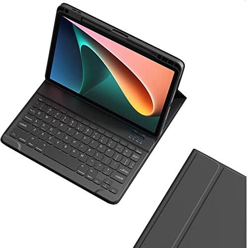 kaitesi Funda de teclado para iPad Air de 13 pulgadas (M3/M2)/iPad Pro de 12.9 pulgadas 6ª/5ª/4ª/3ª generación, magnética, desmontable, Bluetooth, cubierta de teclado de color, compatible con carga de