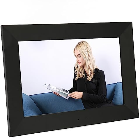 Digitaler WiFi-Bilderrahmen, 1280 X 800 IPS HD-Touchscreen-Smart-Rahmen mit 8 GB Speicher, 8-Zoll-Smart-Fotorahmen Teilen Sie Fotos und Videos über die Frameo-App (EU-Stecker 220 V)