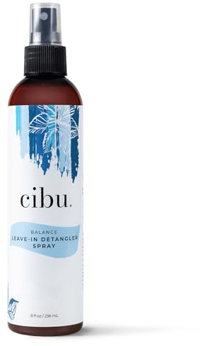 CIBU Balance Leave-In Moisturizing Detangler Spray - Leave In Conditioner - for All Hair Types - Prevents Breakage - 8 Ounces
