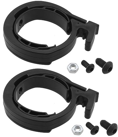 SG Store 2 Stück Faltbare Verriegelungsringe für Scooter, kompatibel mit Ninebot Max G30, Ersatzring, Stangenschutz für Elektroroller, ABS, Schwarz