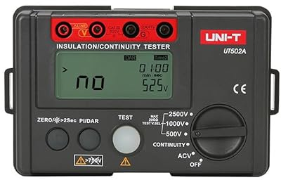 UNI-T Uni-trend Ground resistance meter UT501A UT501B UT502A Insulation Earth Ground Resistance Meter Auto Range Ohm Tester Voltmeter(UT502A)