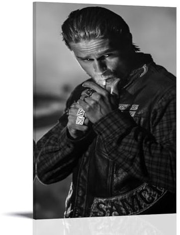 DEEBOW Jax Teller Soa-Poster, dekoratives Gemälde, Leinwand, Wandposter und Kunstdruck, modernes Familienschlafzimmer-Dekor-Poster, 40 x 60 cm