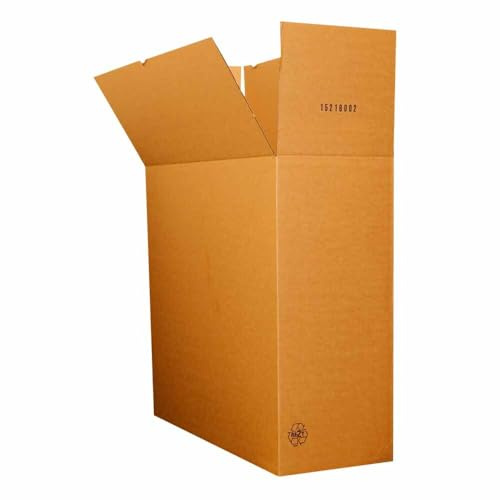 Faltkartons für flache Produkte Wellpappe 1-wellig braun 800 x 300 x 700 mm, 10 Stück
