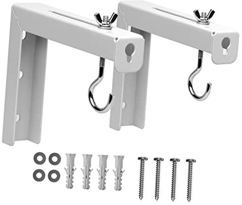 MERRYHAPY Heavy Duty Projector Screen Mount Bracket Wall and Ceiling Compatible Metal Short Self-tapping Screws for Office and Home Use