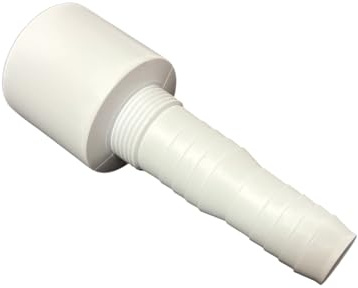 1.5-inch Appliance Trap Nozzle Waste Management Straight Socket, 38mm, White, 1.5-inch Compression Waste Pipe Connector Pack of 1