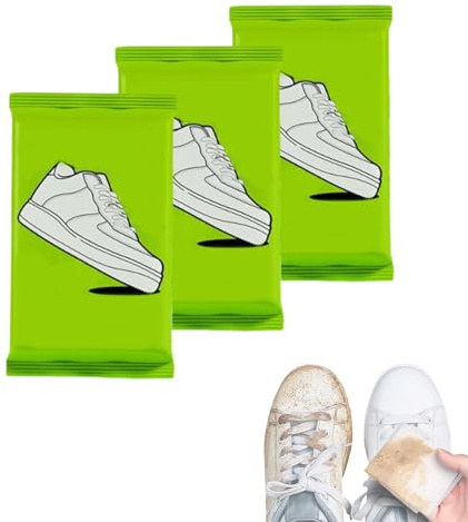 Salviette per la pulizia rapida delle scarpe, salviette per la pulizia delle sneaker, salviette premium per rimuovere sporco, macchie, graffi e cura (3 Packs)