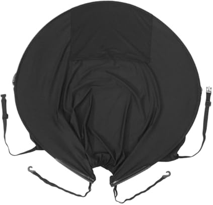 Housse de protection solaire portable et légère pour poussette, pare-soleil d'extérieur universel pour siège de voiture, pique-nique - Noir