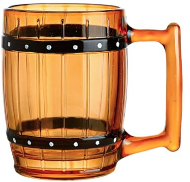 kinrguiyuez Boccale da birra a forma di botte, stile retrò, in , a forma di botte, per casa, campeggio, dormitorio, hotel, appartamento, feste, caffè, cioccolato, tè, latte, vino