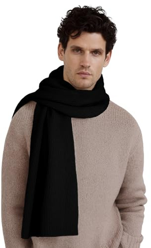 Style & Republic Unisex Schal aus 90% Merinowolle & 10% Kaschmir – Extra warm, weich & luxuriös – Winter- & Herbstschal für Herern & Damen | Premium Qualität - 165 x 28cm