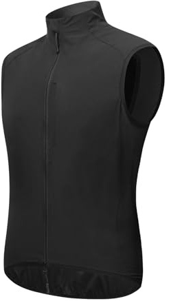 RASTKY Gilet da Ciclismo Riflettente Traspirante per Escursionismo in Bicicletta, Design Unisex, Gilet Antivento, Materiale in Nylon (Taglia UE S)
