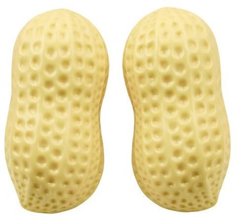Peanut Squish Quetschspielzeug 2 Stück Peanut Squish Sensorisches Fidget-Spielzeug Langsam aufsteigendes Quetschspielzeug zur Stressbewältigung Gelb Lebensmittel-inspiriert