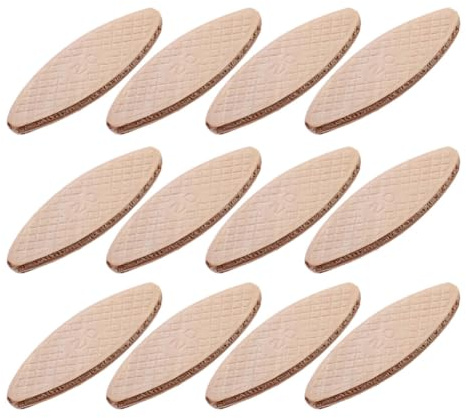 HINTRMENT 100 Piezas Placa de Conexión de Madera de Haya para Ensambladora de Espigas para Galletas, para Contrachapado y Madera, Expande al Agua