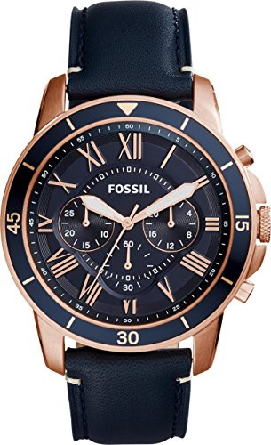 Fossil Grant Uhr Für Herren, Quarz-Chronographenwerk, Mit Edelstahl- Oder Lederarmband