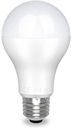 Awenia LED Light Bulb E27 Cool White A65 Edison Screw,20W 2452 lumens 6500K=150W Incandescent Bulb Golf Ball, Single