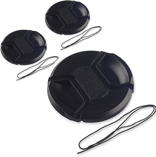 Market&YCY 3 Piezas 72mm Tapa del Objetivo - Ajustar el videoclip con Cadena para Videocámaras, Cámaras - Canon, Nikon, Olympus, Panasonic, Pentax, Samsung, Sony, Leica etc.