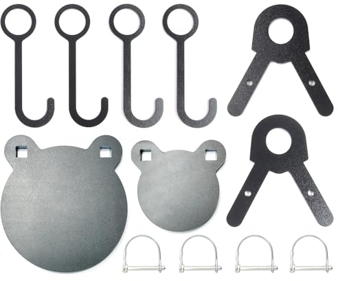 Stahl-Zielscheiben für Schießen, FULLBOW AR500 Metall Gong Zielscheibe 3/8 Zoll dick, hochkaliber Torso-Silhouette, Metallzielscheibe für Präzisionsschießen