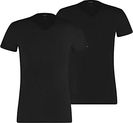 PUMA Camisetas básicas para hombre con cuello en V, 100000890, 4 unidades, V-neck -001 Black, XL
