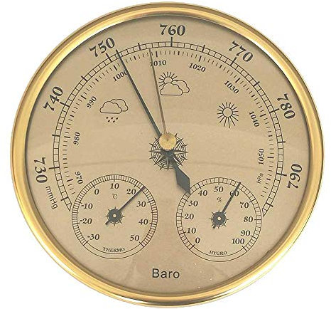 Samnuerly Station météo 3en1 pour l'intérieur et l'extérieur baromètre thermomètre hygromètre