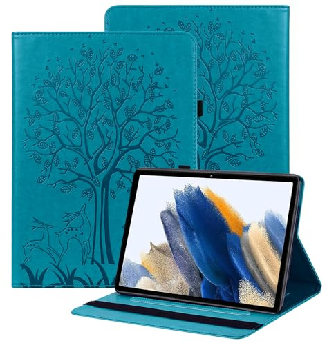 BOLELAW Hülle für Google Pixel Tablet 11 Zoll 2023 – Stoßfest PU Leder Folio Case mit Stifthalter, Kartenfächern & Standfunktion, Blau