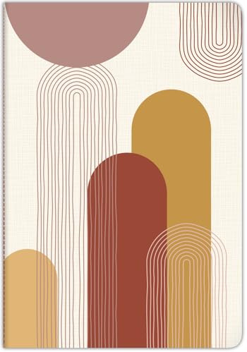 Clairefontaine 116064C Heft A4 48 Blatt liniert Rand Terracotta sortiert
