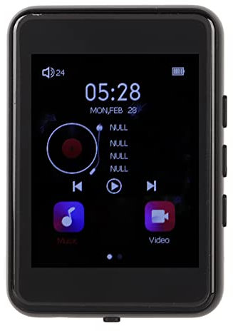 Lettore Mp3 da 16 GB con Bluetooth, Lettore Mp3 Mp4 con Schermo Full Touch da 2,4 Pollici con Altoparlante, Lettore Musicale Digitale Portatile con Audio HiFi, Supporto