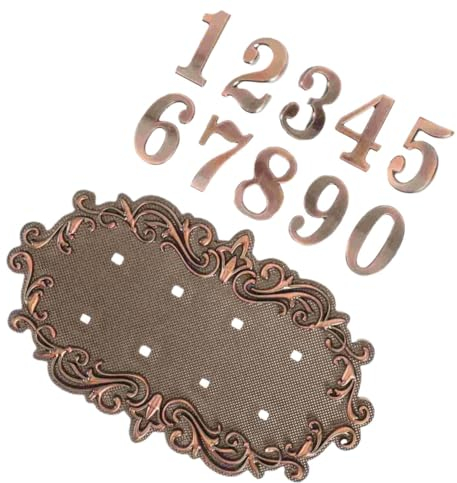 Numero Civico Emblemi del numero civico Targhetta for porta personalizzata for numeri di ufficio Targa for indirizzo di casa Targhe for cassetta delle lettere all'esterno della parte anteriore Numero