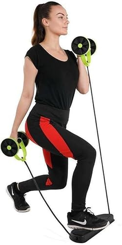 Bauchtrainer Sit-Up Trainingsgeräte Bodybuilding Expander Ganzkörpertrainer für Zuhause Ab Roller Elastisches Zugseil Beintrainer für Fitness Gewichtsverlust Training Yoga