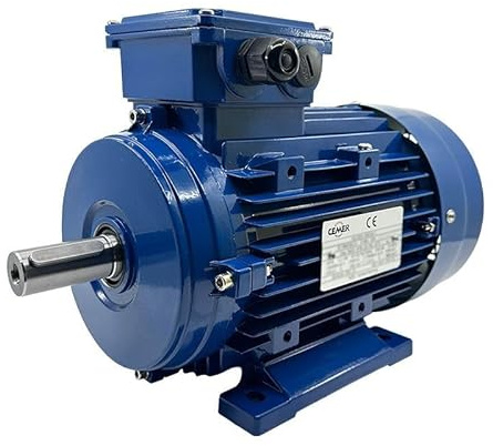 Moteur triphasé CEMER B3, 1.5 KW, 3000 TR/MIN, HA 80, 230/400V, IE1, Alu - Carcasse réduite