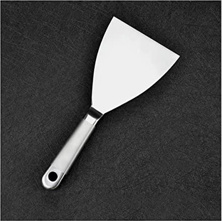 Spatola for stucco, utensile for pittori in acciaio inossidabile for incollare nastri, spatola for stucco, raschietto for carta da parati, raschiatura della vernice, stucco for cartongesso.(4inch)