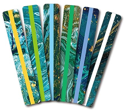 Vdaxvme 1 Packung Streifen für Kinder Legasthenie Werkzeuge Leselineale Lesezeichen für Kinder Textmarker Lese-Tracker, 4/6/7/8 Stück, Polyvinylchlorid, Kunststoff