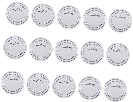 BESTonZON 15St Namensschilder Serviertablett rund Brosche Abzeichen Schmuck Tabletts Schmuckablage Knopfleiste broch hochzeitsgeschenke hochzeitsgeldgeschenk Knopfabzeichen Pin-Abzeichen