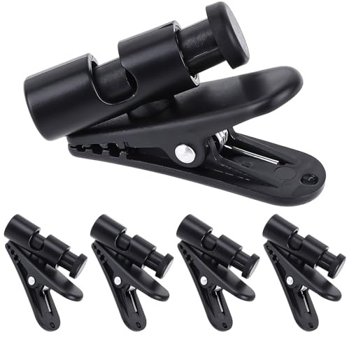5 Pack Headphone Clips Headset Cable Clips for Earphone Wire Clips Cable Cord Clamp Hooks Collar Clamp Clothing Clips Earphone Winder Earbud Cable Clip Clamp Hooks, Fixing 2-4mm Headphone Wire