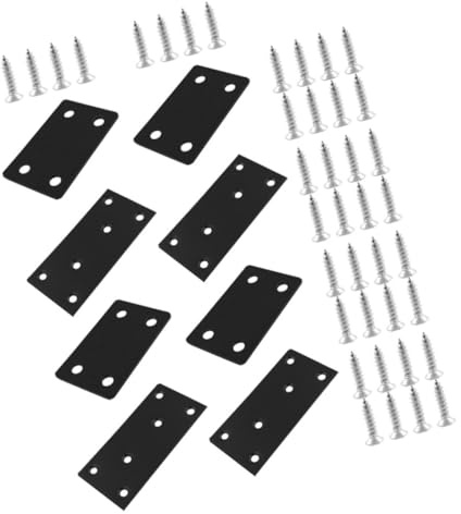 MAGICLULU Conexión De Acero Inoxidable Placa Metálica Para Soporte De Esquina Soporte Recto De Pared Madera Suministro Con Tornillos