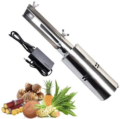 THYXGS Pelador De Coco Eléctrico, Máquina Portátil para Raspar Caña De Azúcar, Resistente Al Agua, Grosor Ajustable, Cuchilla De Aleación, para Calabaza, Garra De Invierno, Taro Y Piña
